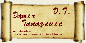 Damir Tanazević vizit kartica